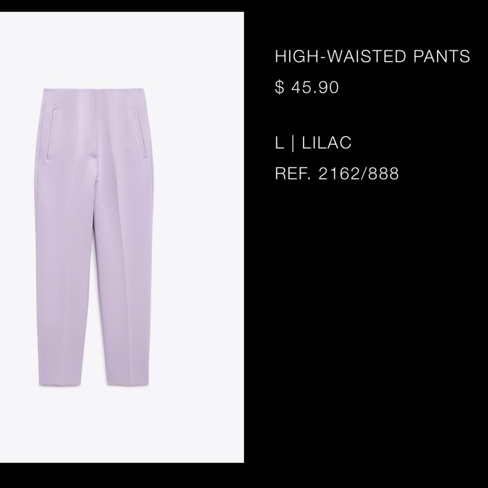 Zara high waisted pants size large